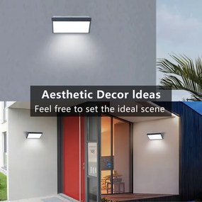 Brilagi - Kültéri fali lámpa TRIANGLE 1xE27/60W/230V antracit IP65