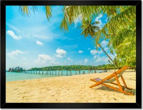 Poszterek keretben 40x30 Strandolás a nyaralás alatt