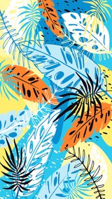 Strandtörölköző SUMMER FRESH 100x180 cm színes, 100% mikroszálas