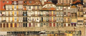 Kép - Vízparti negyed, Portugália (120x50 cm)