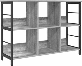 vidaXL Könyvespolc Szürke Sonoma 102 x 32 x 72,5 cm Faanyag