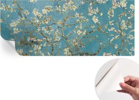 Mosható öntapadós fotótapéta étkezőbe Virágzó ágak 250x104 cm