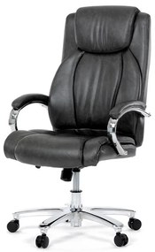 Szürke Ökobőr Irodai Főnöki Szék Hinta Mechanikával. KA-F1385 GREY