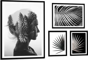 Komplett sorozat 4db Festmények Poszterek keretben KP049