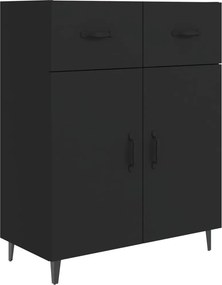 vidaXL fekete szerelt fa tálalószekrény 69,5 x 34 x 90 cm