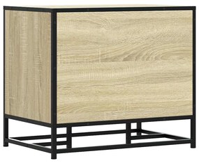 cipőpad Sonoma tölgy 60x40x53,5 cm Gépelt fa és fém