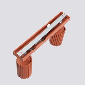 Sollux SL.1637 - Spotlámpa KARBON 2xGU10/10W/230V piros