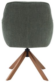 Zöld kárpitozott étkezőfotel szett 2 db-os Avola – Unique Furniture