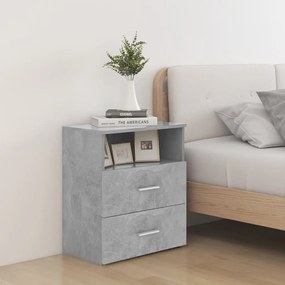 2 db betonszürke éjjeliszekrény 50 x 32 x 60 cm