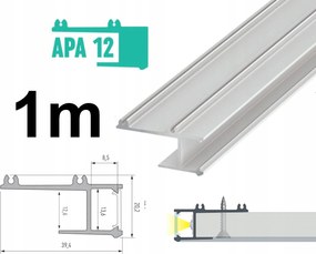 Mennyezeti Led Profil 1M APA12 Fehér