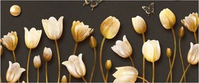 Kép - Tulipánok - absztrakt (120x50 cm)