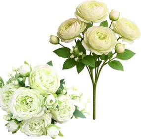 Csokor Bazsarózsa Menta Fehér Művirág Csokor Váza 35cm