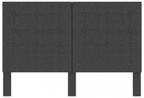 sötétszürke szövet steppelt fejvég 140 x 200 cm