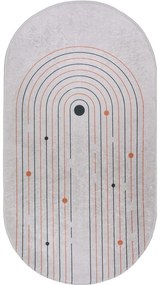 Krémszínű mosható szőnyeg 120x180 cm Oval – Vitaus