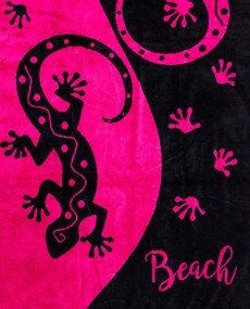 SALINA Strandtörölköző pink 165x90cm