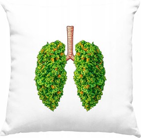 Párna Zöld Tüdő Természet Fehér