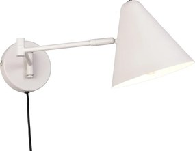 Elefántcsont színű konnektorhoz csatlakoztatható fali lámpa hajlítható szerkezettel ø 15 cm Cosima – Trio