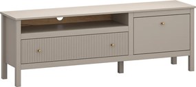 TV-asztal, szürkésbarna Taupe/craft arany tölgy, KLIO 1D1S/160