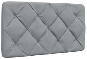 világosszürke szövet ágykeret LED-es matrac nélkül 80x200 cm