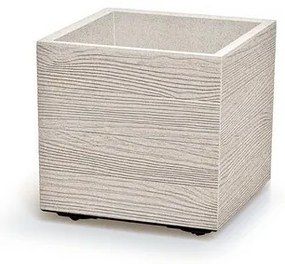 MADERA SQUARE ECO WOOD virágtartó 38,5 cm , fehér ECO, L
