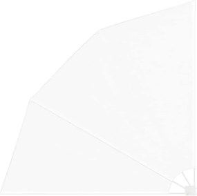 vidaXL Erkély adatvédelmi képernyő Fehér 210 x 210 cm Poliészter
