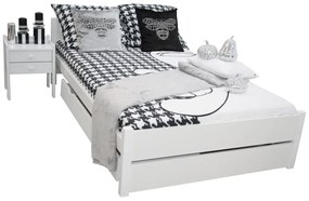 DAVON ágy + matrac + ágyrács AJÁNDÉK, 140x200, fehér