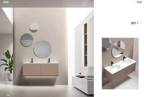 Eros SKY 1 - beépíthető mosdó DUPLA - 121 x 46 cm