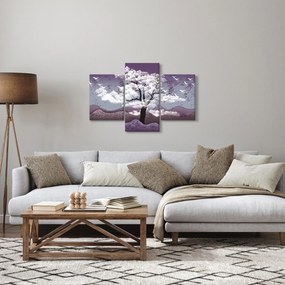 Kép - Fa a felhőkben (90x60 cm)