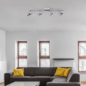 Beltéri karos spotlámpa GU10 4x50W króm Norton