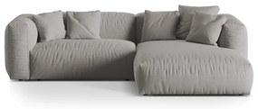 Világosszürke moduláris sarokkanapé (jobb oldali) Martina – Micadoni Home