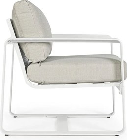 Fehér fém kerti fotel Merrigan – Bizzotto