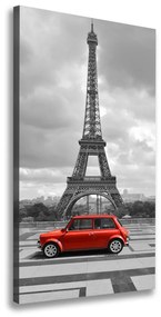 Vászonfotó Eiffel-torony autó ocv-68974310