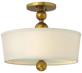 Hinkley - Felületre szerelhető csillár ZELDA 3xE27/60W/230V sárgaréz