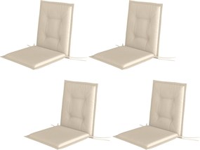 Outsunny 4 darabos ülőpárna készlet 108 x 50 x 5 cm-es székpárnák, kültéri és beltéri ülőpárna, padpárna kertbútorhoz, étkezőszékekhez, beige | Aosom