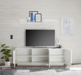 Jupiter 3 ajtós TV állvány fehér 182 cm