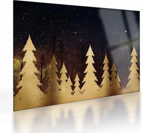 Kép - arany éjszaka (üvegen) (70x50 cm)