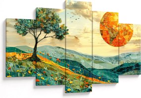 Kép - Tájkép illusztráció (150x105 cm)