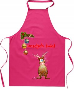 Konyhai kötény Boldog Karácsonyt Rénszarvas