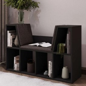 Livora könyvespolc, antracit, 103 cm