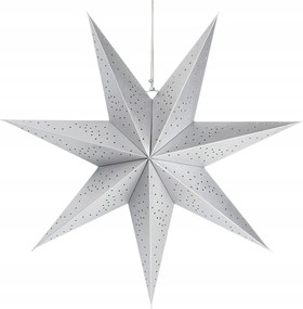 Karácsonyi Csillag dekoráció mennyezetre akasztható ablakdísz Ezüst 60 cm