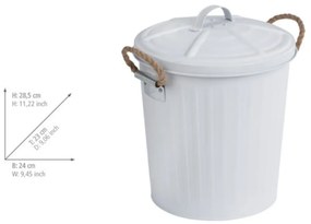 Fehér rozsdamentes acél szemetes - Wenko