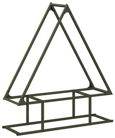 olívazöld hidegen hengerelt acél tűzifatároló 80x25x90 cm