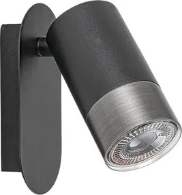 Rabalux beltéri fali lámpa gu10 5w matt fekete zircon