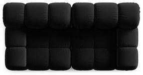 Fekete bársony kanapé 188 cm Bellis – Micadoni Home