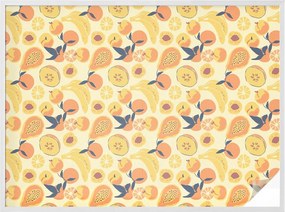 Ablakfólia Öntapadós Adatvédelem Zamatos gyümölcsök 200x146 cm