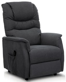 Elektromos Fekvőfotel, Szürke Szövet. TV-1171 GREY2