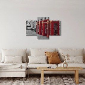 Kép - Londoni telefonfülkék (90x60 cm)