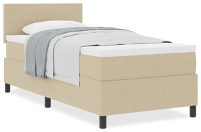 Box Spring Ágy Matrac Kellemes Zöld Szürke 80x200 cm Kordbársony Szövet