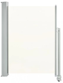 krémszínű behúzható oldalsó terasz napellenző 100 x 300 cm