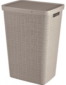 Curver szennyeskosár Jute 58 l, taupe